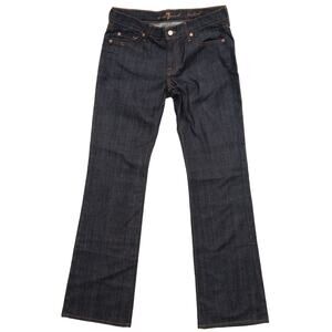 7 For All Mankind Mid-Rise Dark Rinse Bootcut Jeans Size 28